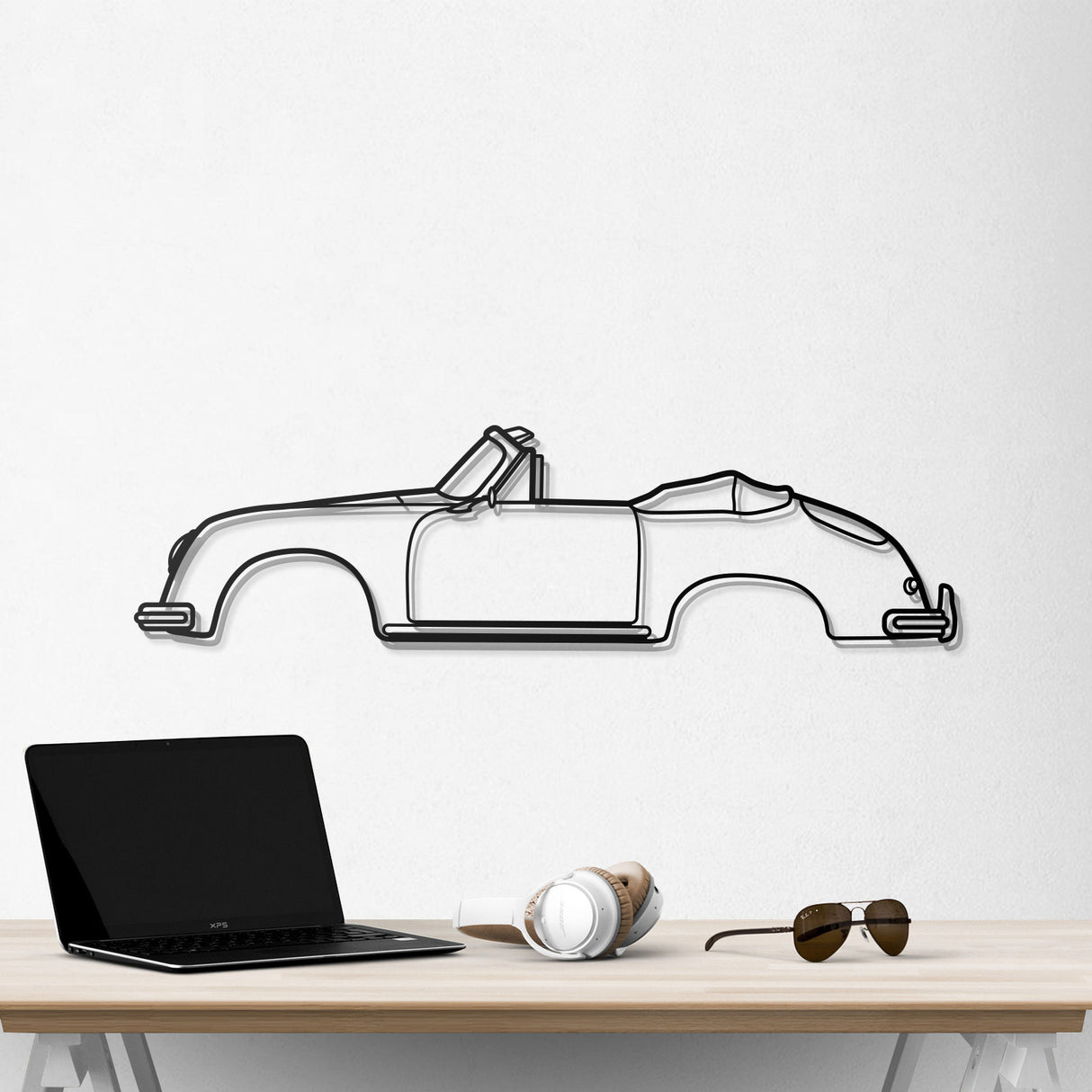 356 A 1600 Super 1959 Metal Car Wall Art - NC0832