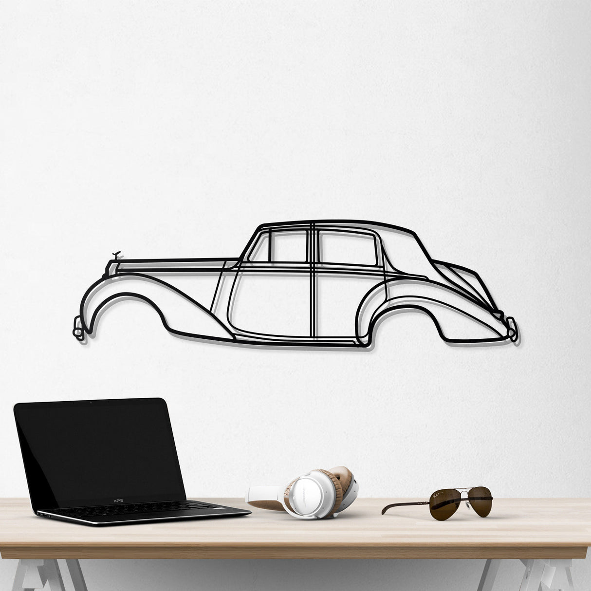 1949 Silver Dawn Metal Car Wall Art - NC0025