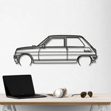 1983 5 Alpine Turbo Detailed Metal Car Wall Art - NC0195