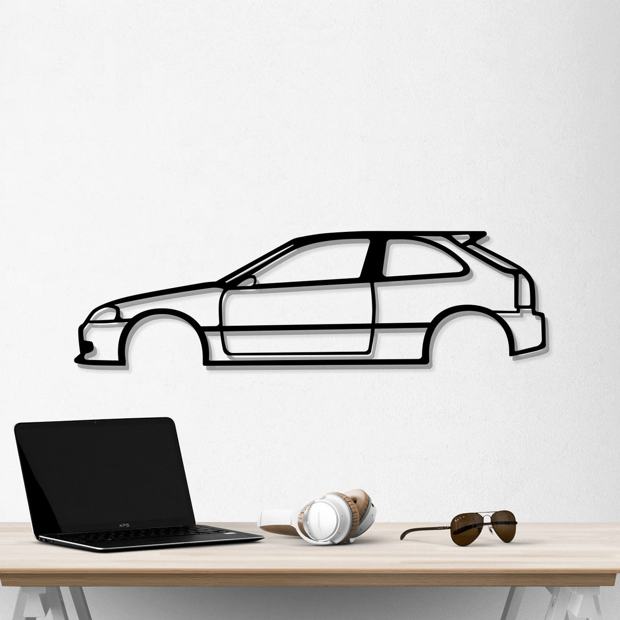 Civic EK Metal Car Wall Art - NC0901