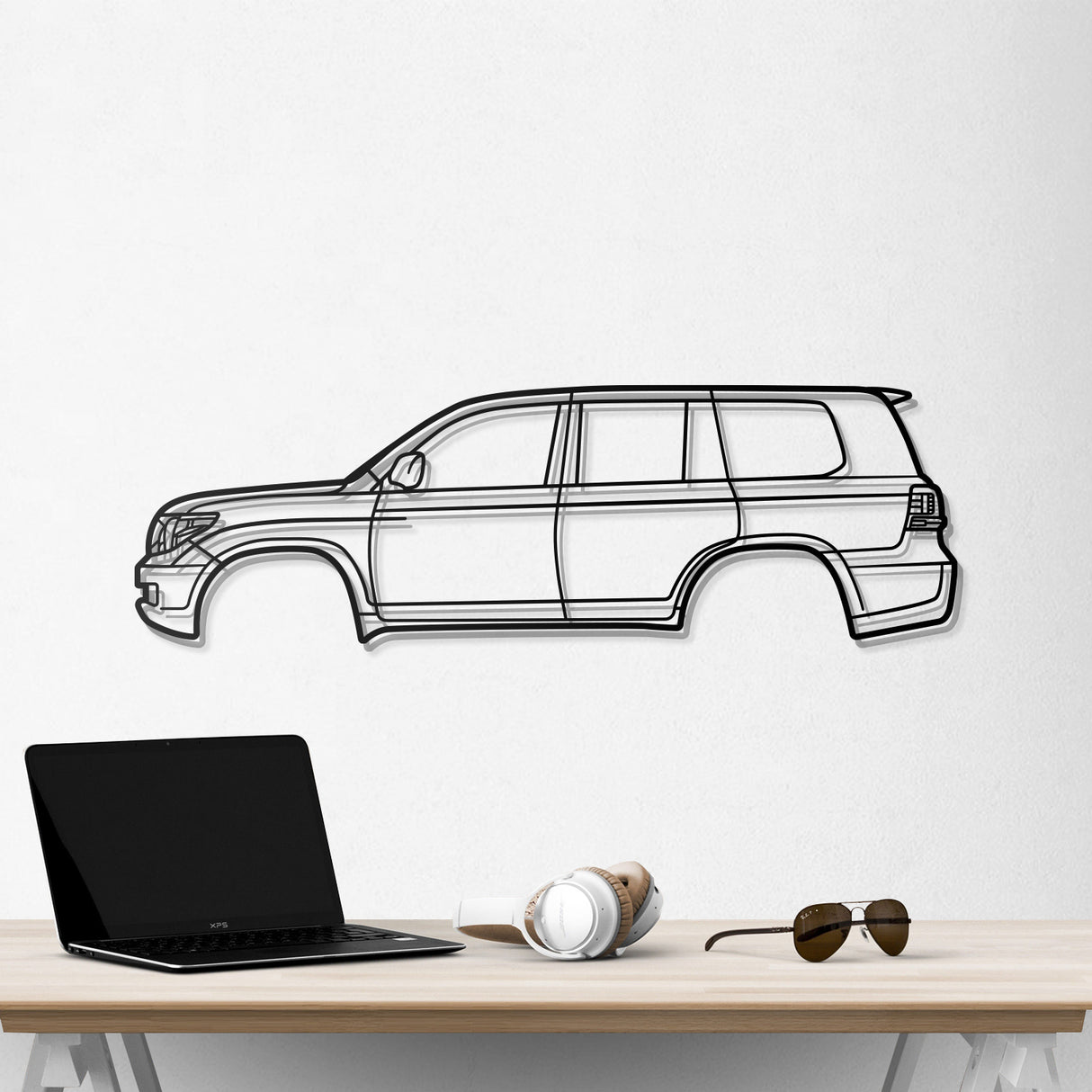 2008 Land Cruiser 7th Gen (J200) Metal Car Wall Art - NC0371