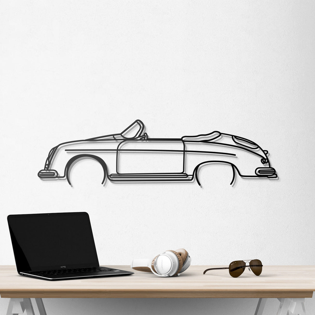 356 Speedster California Metal Car Wall Art - NC0833