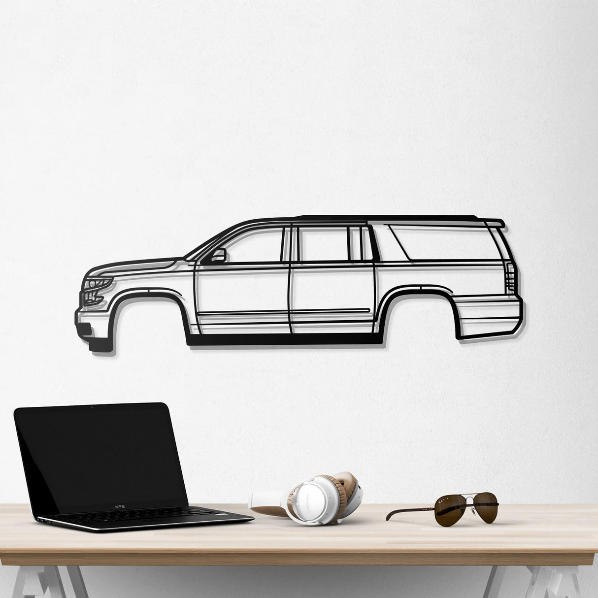 2015 Suburban 11th Gen Metal Car Wall Art - NC0542