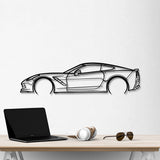 Corvette C7 Detailed Metal Car Wall Art - NC0920