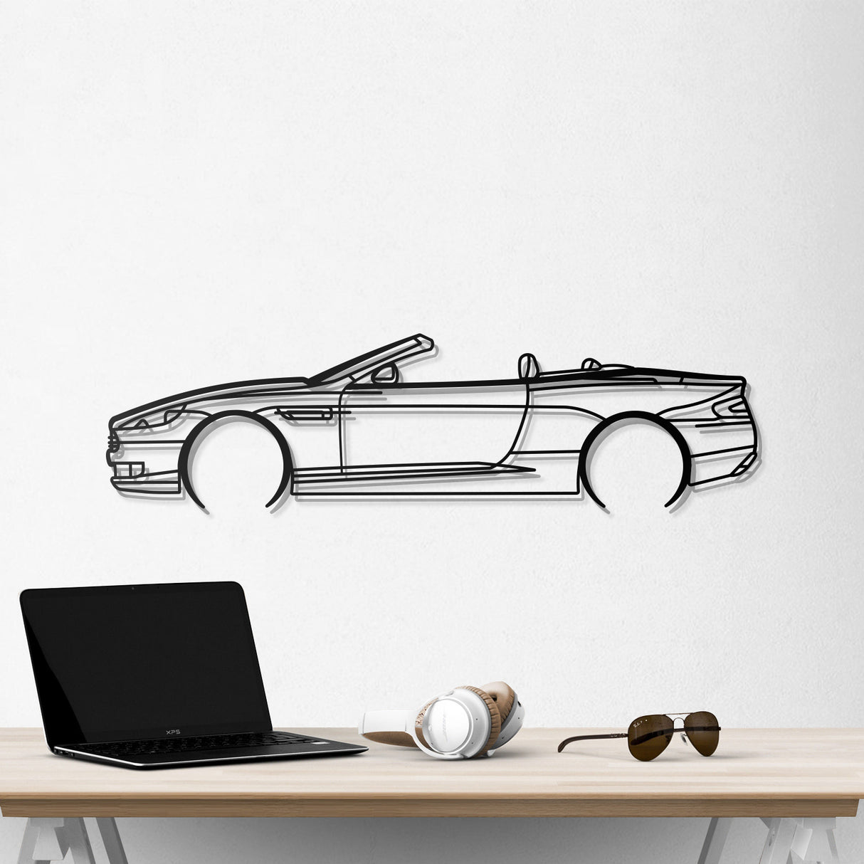 2008 DB9 Convertible Metal Car Wall Art - NC0362