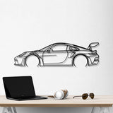 911 GT3 RS Model 992 Detailed Metal Car Wall Art - NC0859