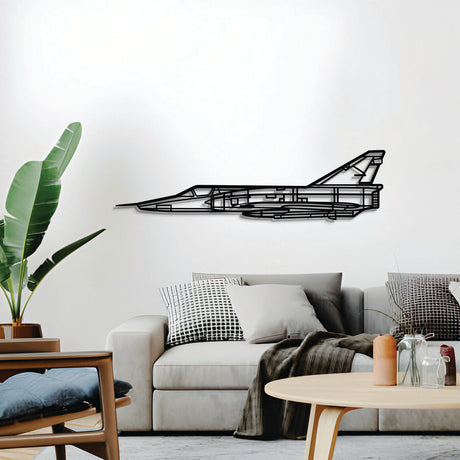 Matte-finish Mirage III aircraft wall art, the perfect avgeek gift for aviation enthusiasts on special occasions