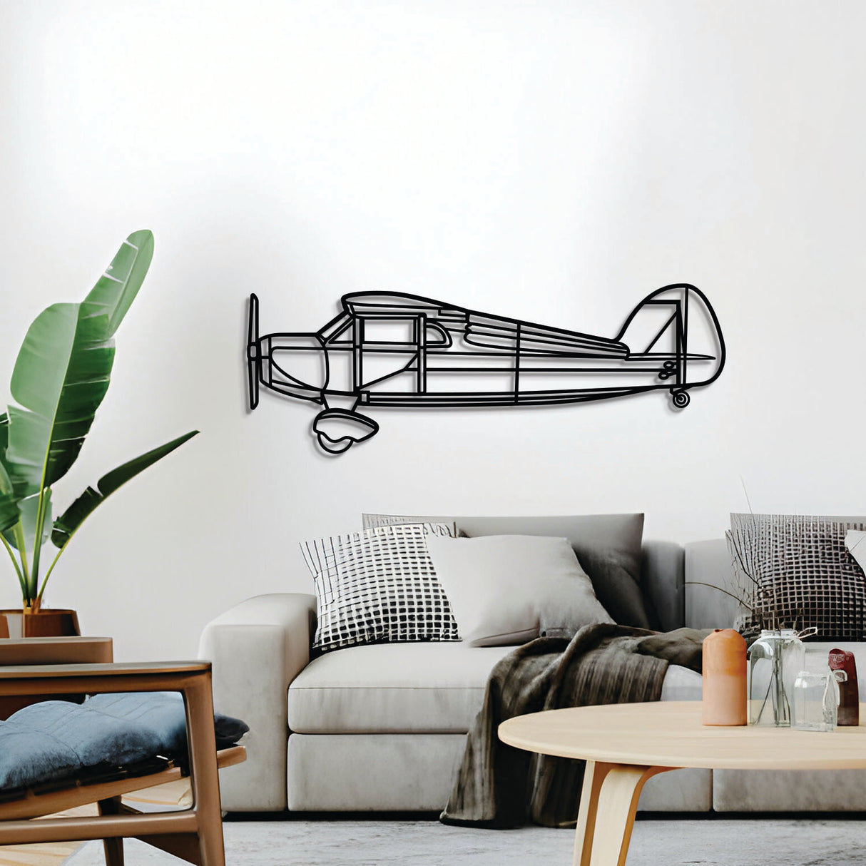Matte‑finish Model B aircraft wall art, perfect avgeek gift for aviation enthusiasts on special occasions