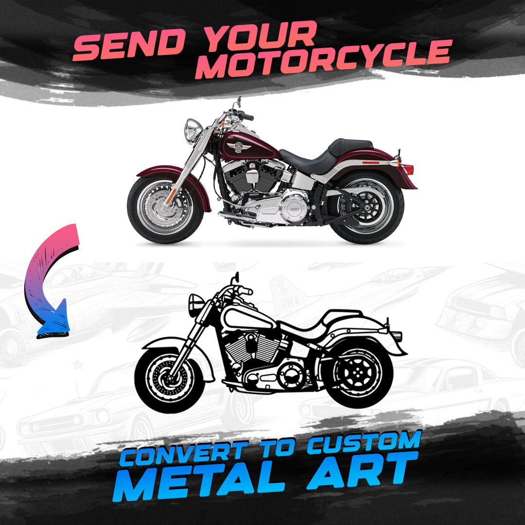 Your Personalized Motorcycle Metal Wall Art - NC1114