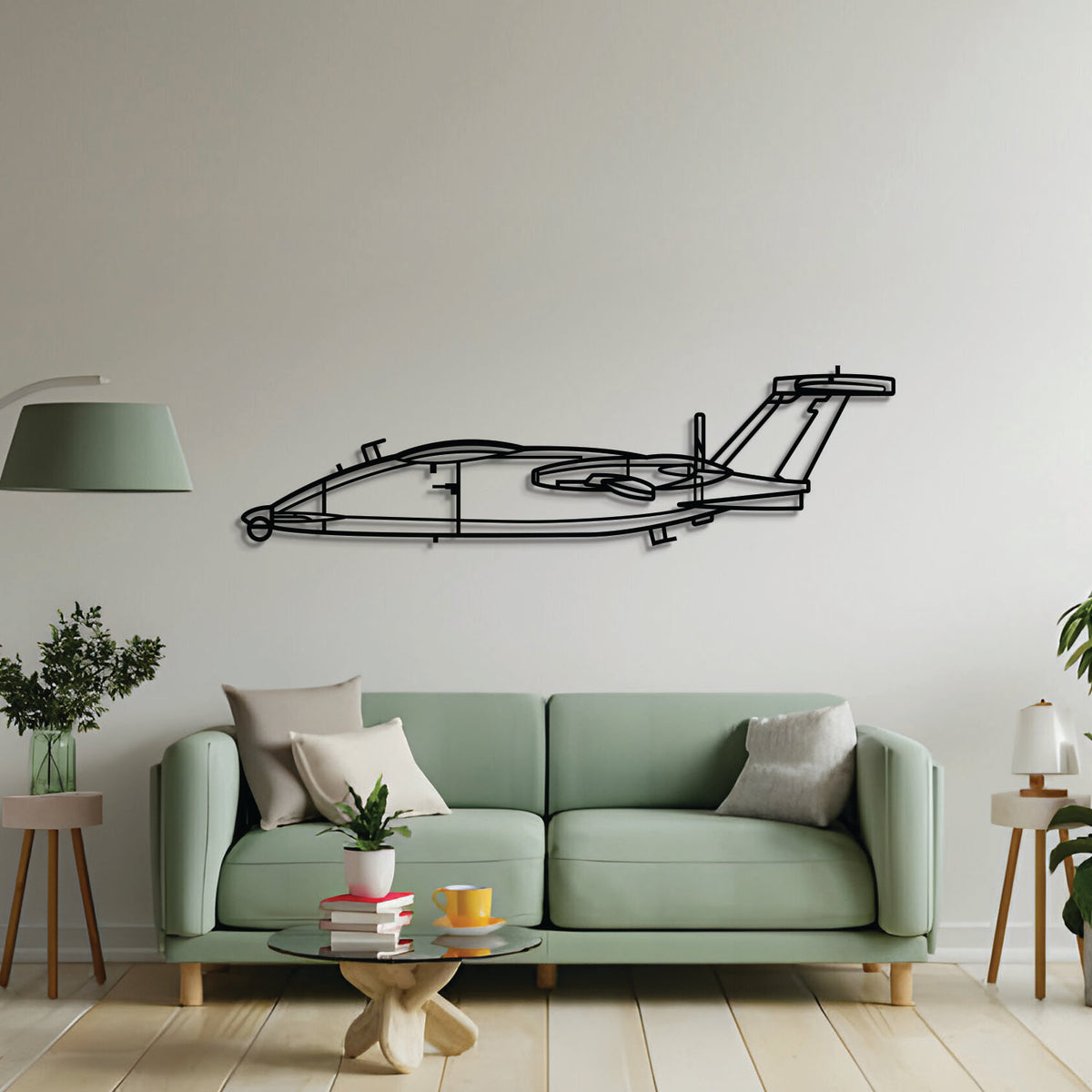 2 mm steel P.1HH HammerHead wall art, laser-cut matte finish, floats 1 cm off wall for dynamic 3D effect