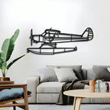 Navigate Craft PA‑18‑150 Super Cub airplane décor, ready‑to‑hang with elevation screws, aviation gift idea
