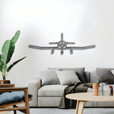 750XL front‑view wall decor – elevated 1 cm off the wall using spacers to create a sleek 3D shadow effect