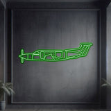 Navigate Craft PC‑12 décor, ready‑to‑hang with neon accent, perfect avgeek gift for general aviation and charter pilots