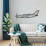 600M SLS metal aircraft wall decoration – durable laser-cut steel gift for aviation enthusiasts and pilots
