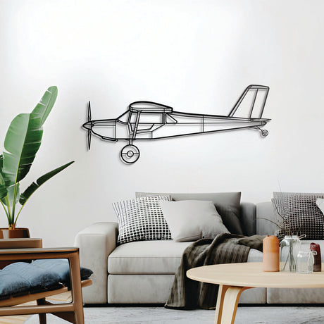 S‑21 Outbound bush plane wall decor – elevated 1 cm from wall using elevation screws for a bold 3D shadow effect
