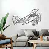 Renegade Spirit R7 metal wall décor, textured matte steel elevated 1 cm for sleek floating aviation design