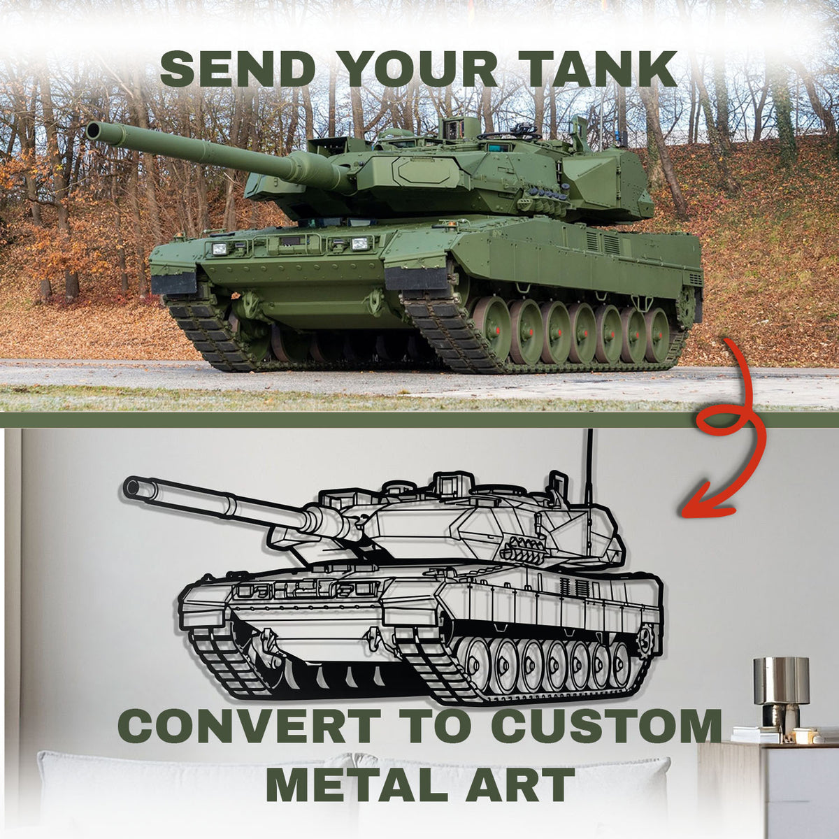Your Personalized Tank Metal Wall Art - NCP0653