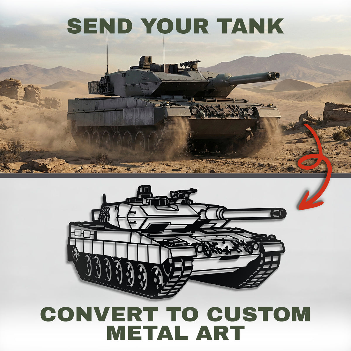 Your Personalized Tank Metal Wall Art - NCP0653