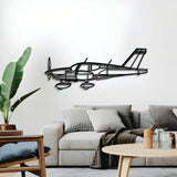 Navigate Craft TB10 Tobago metal airplane décor, ready-to-hang with elevation screws, aviation gift idea