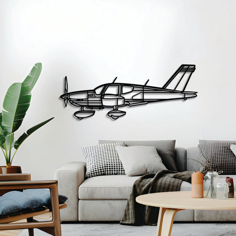 Navigate Craft TB10 Tobago metal airplane décor, ready-to-hang with elevation screws, aviation gift idea
