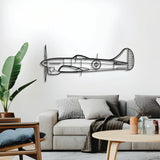 Tempest fighter plane wall art – elevation screws lift piece 1 cm from wall to achieve a dramatic 3D effect