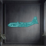 Matte-finish Hercules neon wall art—legendary tactical transport tribute or meaningful gift for service milestones and veteran celebrations