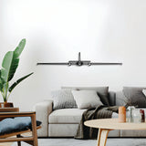 U‑2 Dragon Lady metal wall décor, textured matte steel elevated 1 cm for sleek floating aviation design