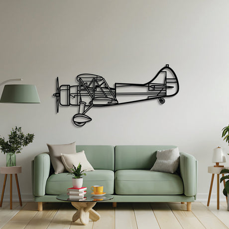 2 mm steel UPF-7 wall art, laser-cut matte, floats 1 cm off wall for 3D effect