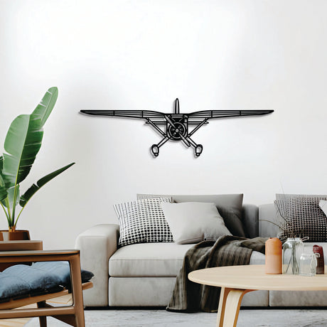 Navigate Craft V77 Reliant metal airplane wall décor, ready-to-hang with elevation screws, aviation gift