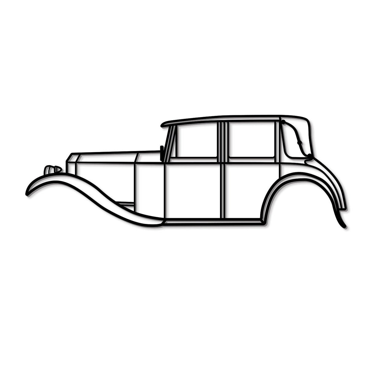 1922 Twenty Metal Car Wall Art - NC0004