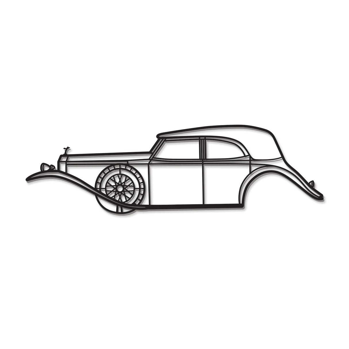 1929 Phantom II Metal Car Wall Art - NC0012