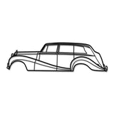 1946 Silver Wraith Metal Car Wall Art - NC0024