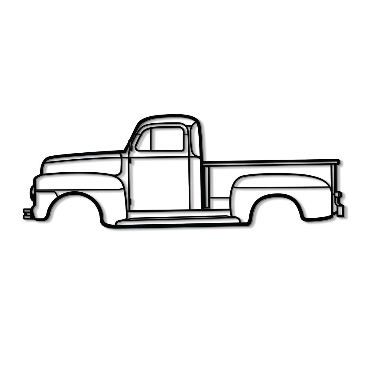 1951 F-150 Metal Car Wall Art - NC0010