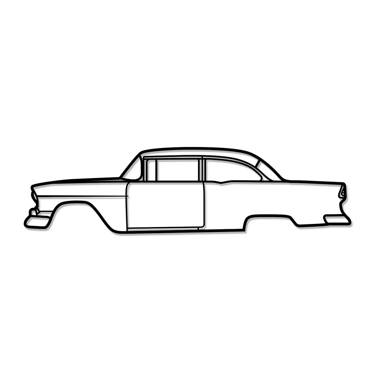 1955 150 Utility Sedan Metal Car Wall Art - NC0035