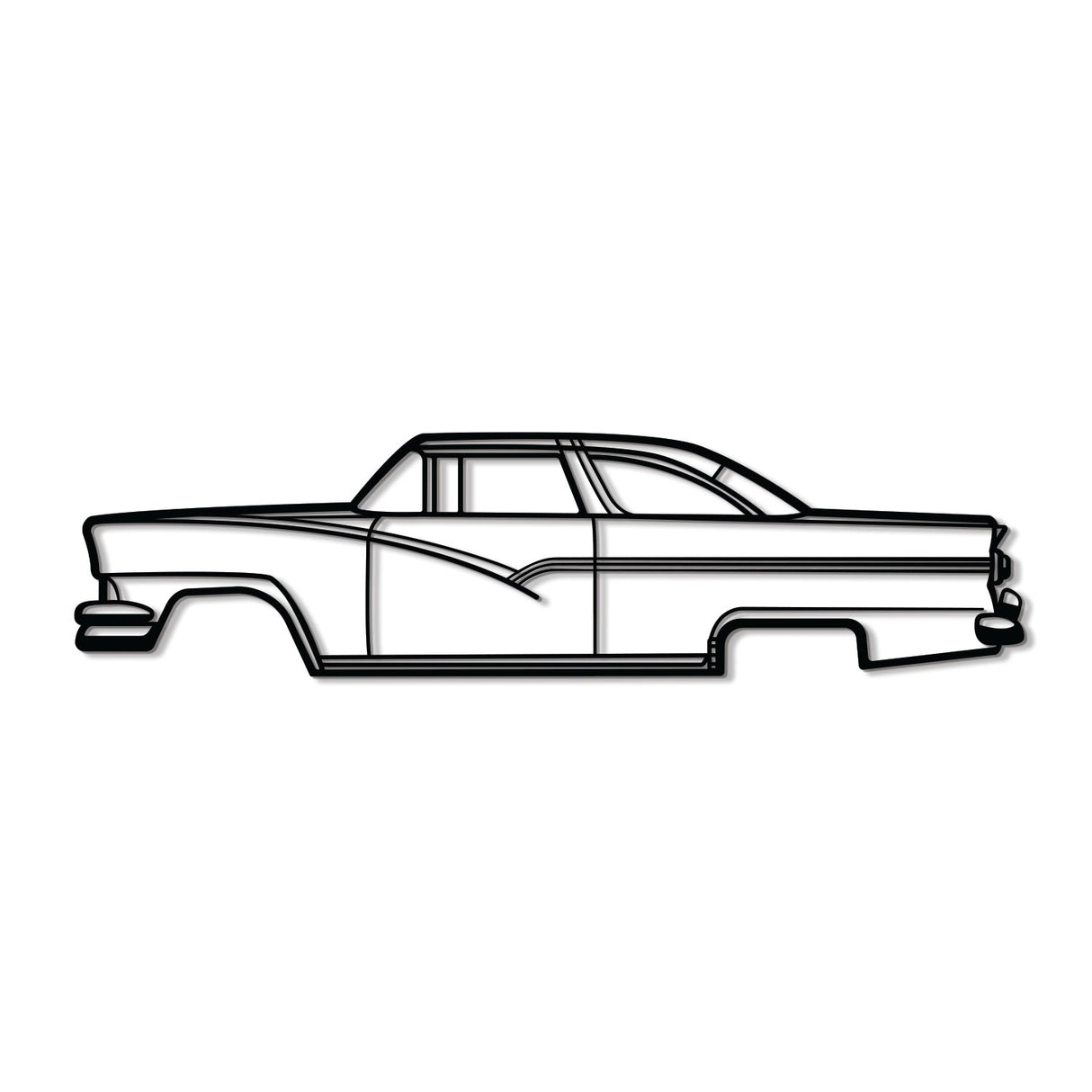 1956 Crown Victoria Metal Car Wall Art - NC0042