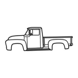 1956 F-100 Metal Car Wall Art - NC0043