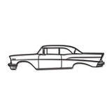 1957 Belair Coupe Metal Car Wall Art - NC0047