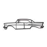 1957 Belair Sedan Metal Car Wall Art - NC0048