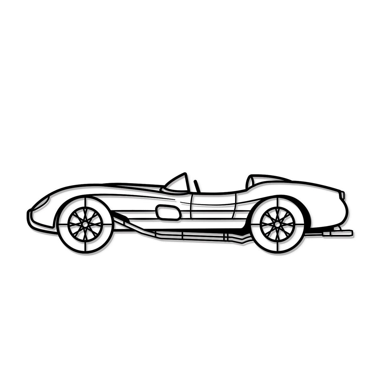 1957 250 Testa Rossa Metal Car Wall Art - NC0050