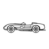 1957 250 Testa Rossa Metal Car Wall Art - NC0050