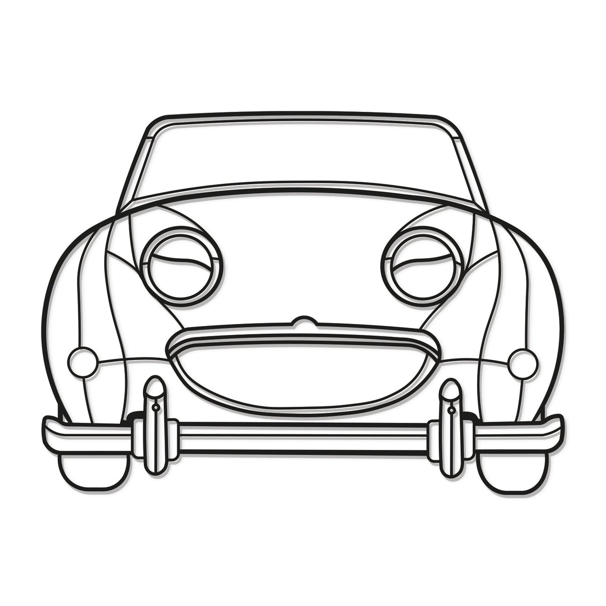 1961 Bugeye Sprite Metal Car Wall Art - NC0061