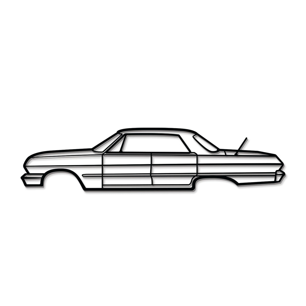 1962 Belair Sedan Metal Car Wall Art - NC0065