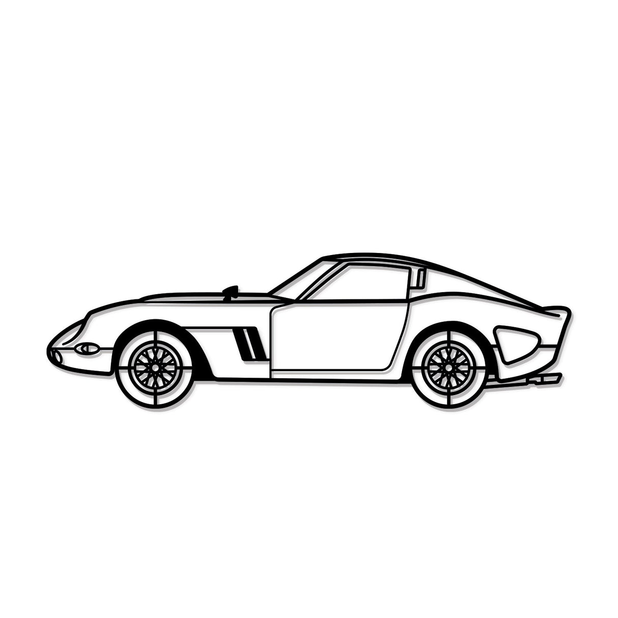 1962 250 GTO Metal Car Wall Art - NC0064