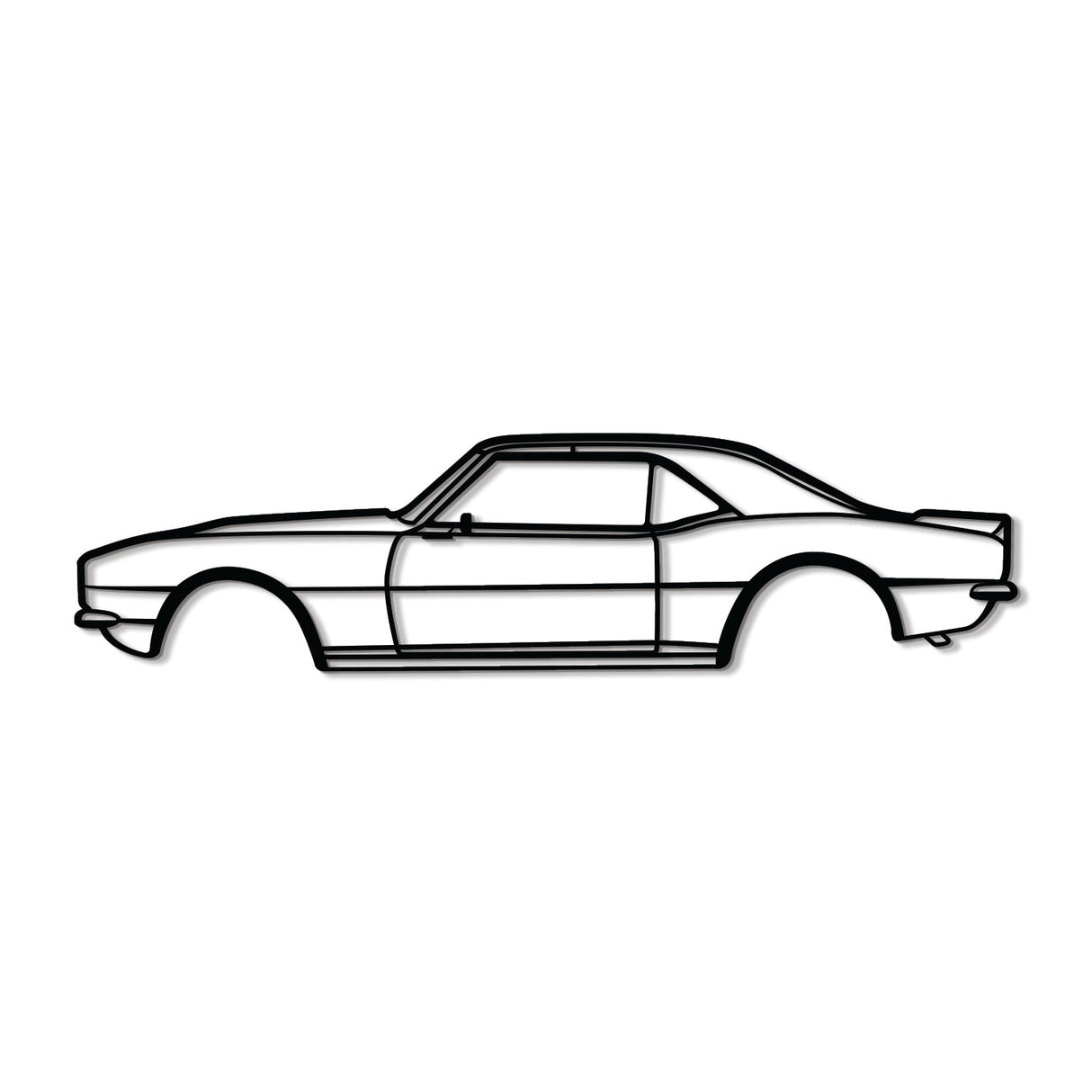 1968 Camaro Metal Car Wall Art - NC0106