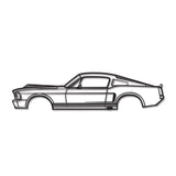 1968 Mustang Eleanor Metal Car Wall Art - NC0110