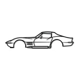 1969 Corvette Metal Car Wall Art - NC0119