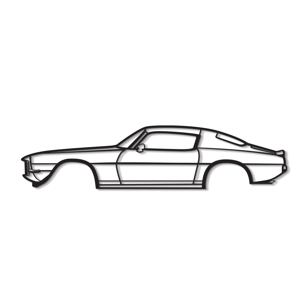 1971 Camaro Z28 Metal Car Wall Art - NC0138