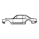 1971 Skyline 2000GT-R Metal Car Wall Art - NC0143