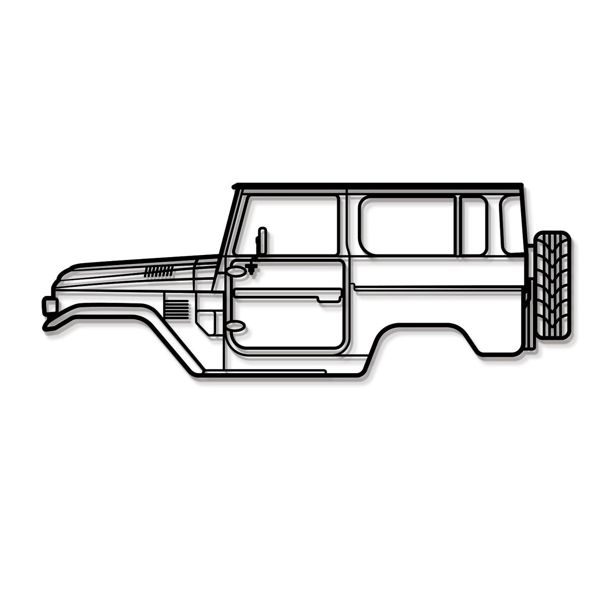 1979 FJ40 Metal Car Wall Art - NC0183