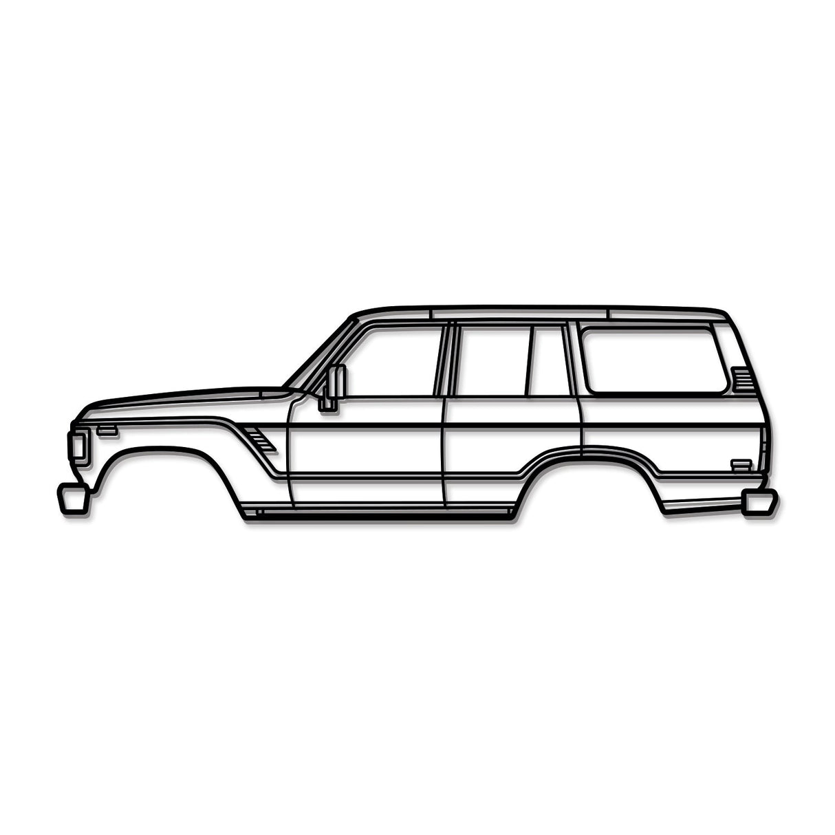 1980 Land Cruiser 4th Gen (J60) Metal Car Wall Art - NC0190